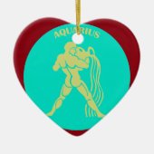 Aquarius Heart Ornament (Vorne)