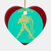 Aquarius Heart Ornament (Hinten)