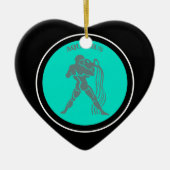 Aquarius Heart Ornament (Vorne)