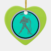 Aquarius Heart Ornament (Vorne)