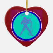 Aquarius Heart Ornament (Vorne)