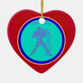 Aquarius Heart Ornament (Vorne)