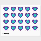 Aquarius Heart Sticker (Blatt)