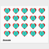 Aquarius Heart Sticker (Blatt)