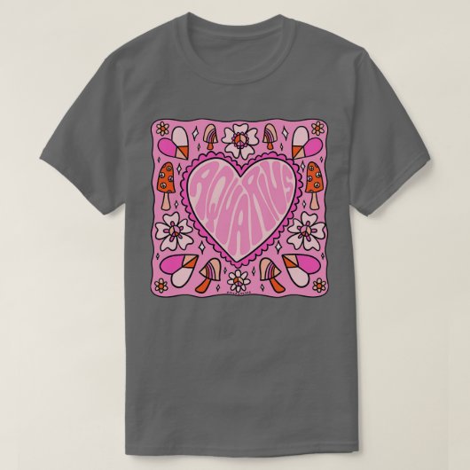 Aquarius Heart T-Shirt (Design vorne)
