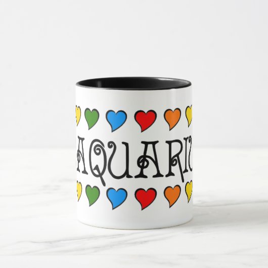 Aquarius Hearts Tasse (Zentrum)
