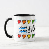 Aquarius Hearts Tasse (Links)