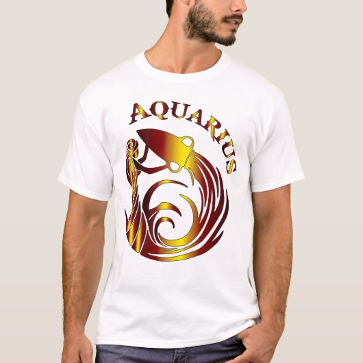 Aquarius Herren-Shirt T-Shirt (Vorderseite)