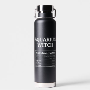 Aquarius Hexen Sternzeichen Geburtstag Kaffee Lieb Trinkflasche