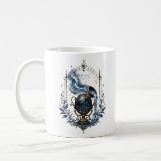 Aquarius Himmelsgefäß Zodiac Tasse (Links)