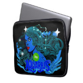 Aquarius Horoscope Star Sign Laptopschutzhülle (Vorderseite Links)