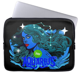 Aquarius Horoscope Star Sign Laptopschutzhülle