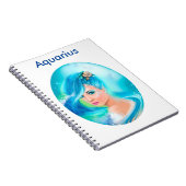 Aquarius Horoscope Zodiac Fantasy Notizblock (Rechte Seite)