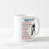 Aquarius Horoscope Zodiac Sign Kaffeetasse (VorderseiteRechts)