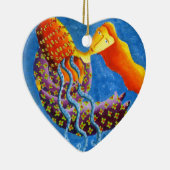 Aquarius Horoscope Zodiac Star Sign Keramik Ornament (Rechts)