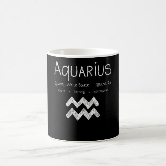 Aquarius Horoskop Astrologie Star Geburt Kaffeetasse (Mittel)