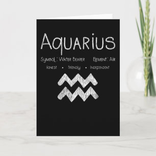 Aquarius Horoskop Astrologie Star Geburt Karte