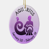 Aquarius Horoskop Astrologie Zodiac-Zeichen Keramik Ornament (Rechts)