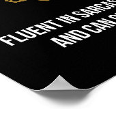 Aquarius - Horoskop, Funny Zodiac-Zeichen-Spaß Poster (Ecke)