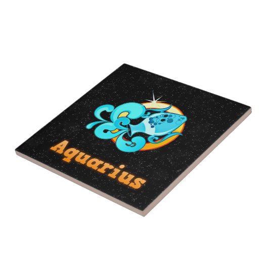 Aquarius-Illustration Fliese (Seite)