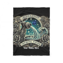 Aquarius "Infinite Vision" Fleece Blanket