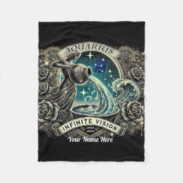 Aquarius "Infinite Vision" Fleece Blanket