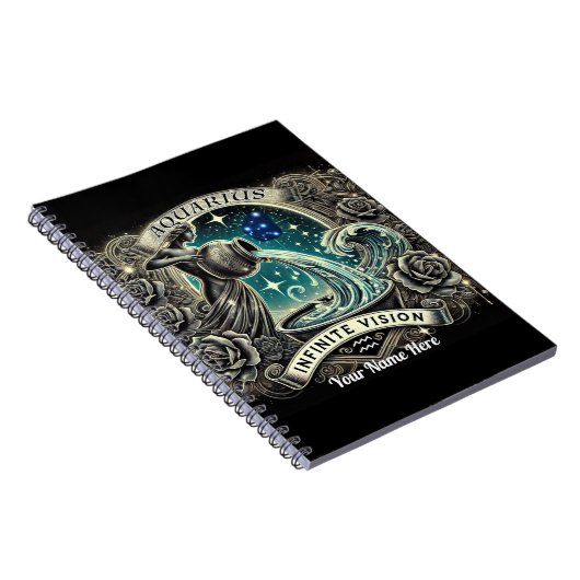 Aquarius "Infinite Vision" SpiralNotebook Notizblock (Rechte Seite)