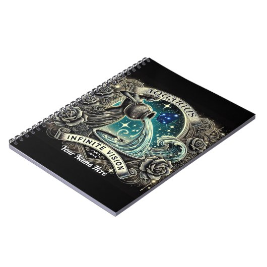 Aquarius "Infinite Vision" SpiralNotebook Notizblock (Linke Seite)