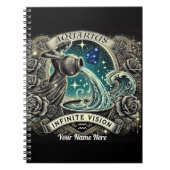 Aquarius "Infinite Vision" SpiralNotebook Notizblock (Vorderseite)
