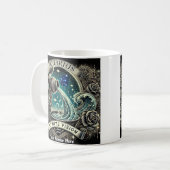 Aquarius "Infinite Vision" Zodiac-Tasse Kaffeetasse (Vorderseite Links)