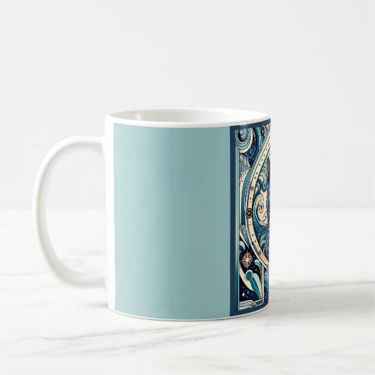 Aquarius Innovative Cat Zodiac Kaffeetasse (Links)