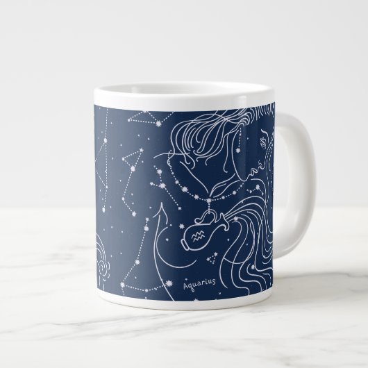 Aquarius Jumbo-Tasse (Vorderseite Rechts)