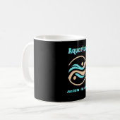 Aquarius Kaffeetasse (Vorderseite Links)