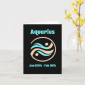 Aquarius Karte (Gelbe Blume)