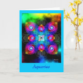 Aquarius Karte (Gelbe Blume)