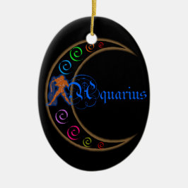 Aquarius Keramik Ornament