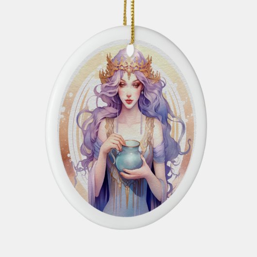 Aquarius Keramik Ornament (Rechts)