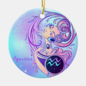 Aquarius Keramik Ornament (Vorne)