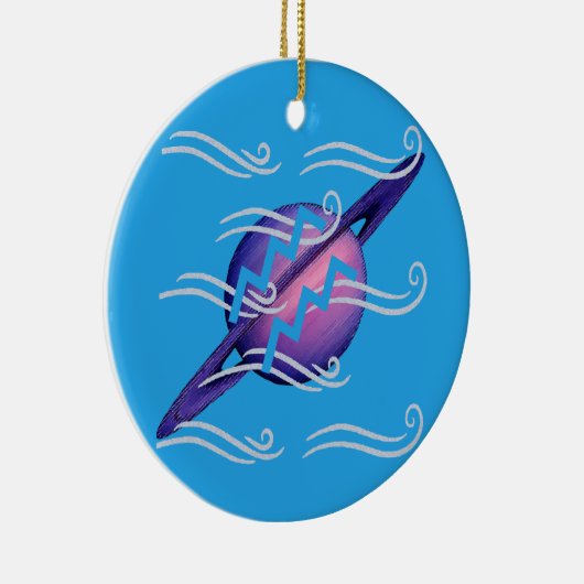 Aquarius Keramik Ornament (Rechts)