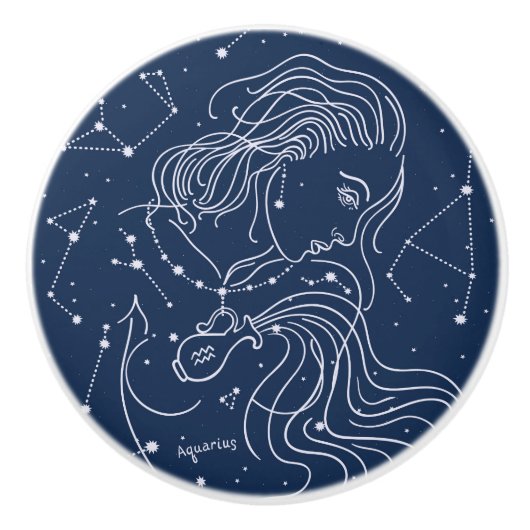 Aquarius Keramikknauf (Vorderseite)