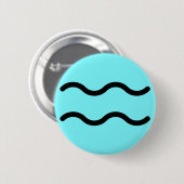 Aquarius-Knopf Button (Vorne & Hinten)