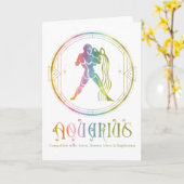 Aquarius-Kompatibilität Geburtstagskarte Karte (Gelbe Blume)