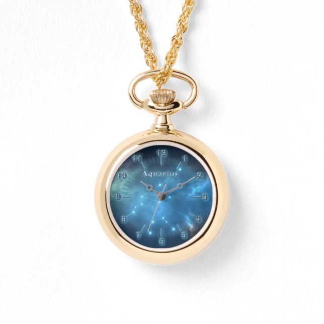 Aquarius-Konstellation Armbanduhr (Vorderseite)