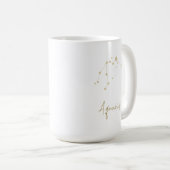 Aquarius-Konstellation Kaffeetasse (VorderseiteRechts)