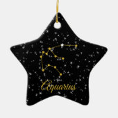 Aquarius-Konstellation Keramik Ornament (Vorne)