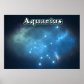 Aquarius-Konstellation Poster (Vorne)