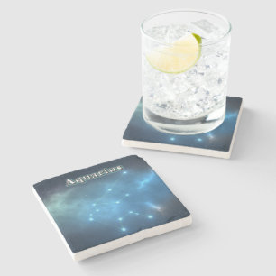Aquarius-Konstellation Steinuntersetzer