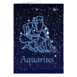 Aquarius Konstellation und Sternzeichen mit Sterne