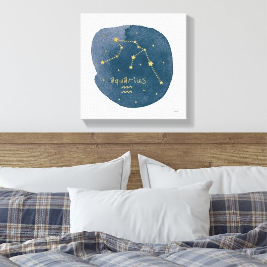 Aquarius Leinwanddruck (Insitu (Schlafzimmer))