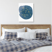 Aquarius Leinwanddruck (Insitu (Schlafzimmer))